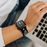 Personalized Medical Alert Apple Watch Band (M12 Pattern) - hipave