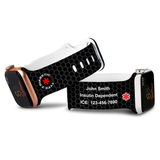 Personalized Medical Alert Apple Watch Band (M9 Pattern) - hipave