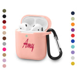 Personalized Silicone Case with Name - Color Engraving for Airpods Charging Case - hipave