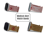 Personalized Medical Alert ID Apple Watch Band - hipave