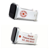 Personalized Medical Alert ID Apple Watch Band - hipave