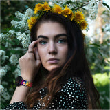 Personalized Medical Alert 20mm Watch Band for Samsung, Garmin and Others (Tie Dye Leopard) - hipave