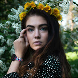 Personalized Medical Alert 20mm Watch Band for Samsung, Garmin and Others (Spring Leopard) - hipave