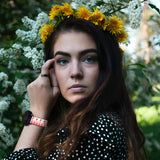 Personalized Holiday 20mm Watch Band with Name for Samsung, Garmin and Others (H5 Pattern) - hipave