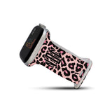 Personalized Pale Leopard Watch Band with Monogram for Apple Watch - hipave