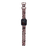 Personalized Pale Leopard Watch Band with Monogram for Apple Watch - hipave