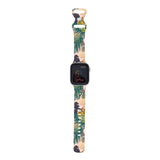 Personalized Palm Leopard Watch Band with Monogram for Apple Watch - hipave