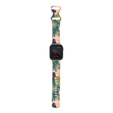 Personalized Palm Leopard Watch Band with Name for Apple Watch - hipave