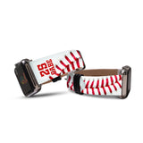 Personalized Baseball Leather Band for Apple Watch - hipave