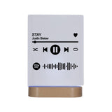 Custom LED Plaque with Music theme design | Thick Clear Acrylic - hipave