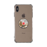 Custom Medical Alert Phone Grip (Gold & Black Glitter Pattern)