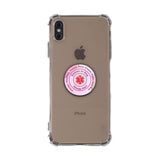 Custom Medical Alert Phone Grip (Pink Metal Pattern) - hipave