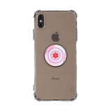 Custom Medical Alert Phone Grip (Pink Metal Pattern) - hipave