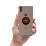 Custom Medical Alert Phone Grip (Black Metal Pattern) - hipave