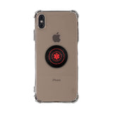 Custom Medical Alert Phone Grip (Black Metal Pattern) - hipave