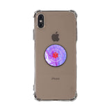 Custom Medical Alert Phone Grip (Purple Marble Pattern)