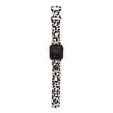 Personalized Rainbow Leopard Watch Band with Monogram for Apple Watch - hipave