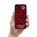 Custom Medical Alert iPhone Case (Red Leopard Pattern) - hipave