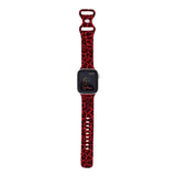 Personalized Red Leopard Watch Band with Name for Apple Watch - hipave