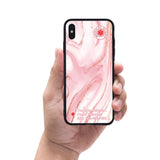 Custom Medical Alert iPhone Case (Rose Gold Marble Pattern) - hipave
