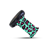 Personalized Blue & Pink Leopard 20mm Watch Band with Monogram for Samsung, Garmin and Others - hipave