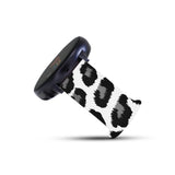 Personalized Black & White Leopard 20mm Watch Band with Monogram for Samsung, Garmin and Others - hipave