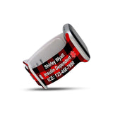 Personalized Medical Alert Apple Watch Band (Buffalo Plaid Pattern) - hipave