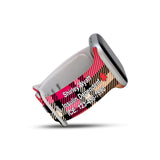 Personalized Medical Alert Apple Watch Band (Beige Plaid Pattern) - hipave