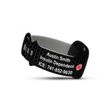 Personalized Medical Alert Watch Band for Fitbit Versa 3 & Fitbit Sense (M9 Pattern) - hipave