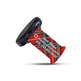 Personalized Medical Alert 20mm Watch Band for Samsung, Garmin and Others (Red Plaid) - hipave