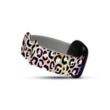 Personalized Rainbow Leopard Watch Band with Monogram for Fitbit Versa 3 & Fitbit Sense - hipave