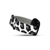 Personalized Black & White Leopard Watch Band with Name for Fitbit Versa 3 & Fitbit Sense - hipave