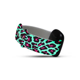 Personalized Blue & Pink Leopard Watch Band with Name for Fitbit Versa 3 & Fitbit Sense - hipave