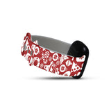 Personalized Holiday Watch Band with Name for Fitbit Versa 3 & Fitbit Sense (H3 Pattern) - hipave