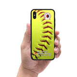 Custom Medical Alert iPhone Case (Softball Pattern) - hipave