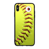 Custom Medical Alert iPhone Case (Softball Pattern) - hipave