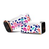 Personalized Spring Leopard Watch Band with Name for Apple Watch