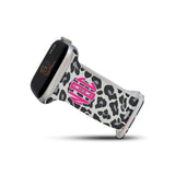Personalized Tan Leopard Watch Band with Monogram for Apple Watch - hipave