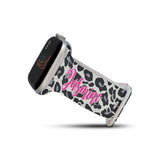 Personalized Tan Leopard Watch Band with Name for Apple Watch - hipave