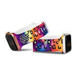 Personalized Tie Dye Leopard Watch Band with Monogram for Apple Watch