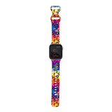 Personalized Tie Dye Leopard Watch Band with Name for Apple Watch - hipave