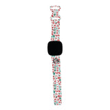Personalized Holiday Watch Band with Monogram for Fitbit Versa 3 & Fitbit Sense (H1 Pattern) - hipave