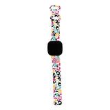 Personalized Boho Abstract Leopard Watch Band with Monogram for Fitbit Versa 3 & Fitbit Sense - hipave