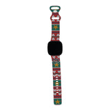 Personalized Holiday Watch Band with Monogram for Fitbit Versa 3 & Fitbit Sense (H2 Pattern) - hipave