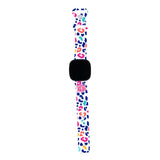 Personalized Spring Leopard Watch Band with Monogram for Fitbit Versa 3 & Fitbit Sense - hipave