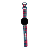 Personalized Holiday Watch Band with Monogram for Fitbit Versa 3 & Fitbit Sense (H11 Pattern) - hipave