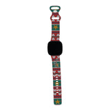 Personalized Holiday Watch Band with Name for Fitbit Versa 3 & Fitbit Sense (H2 Pattern) - hipave