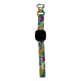Personalized Safari Leopard Watch Band with Name for Fitbit Versa 3 & Fitbit Sense - hipave
