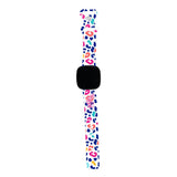 Personalized Spring Leopard Watch Band with Name for Fitbit Versa 3 & Fitbit Sense - hipave