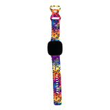 Personalized Tie Dye Leopard Watch Band with Name for Fitbit Versa 3 & Fitbit Sense - hipave